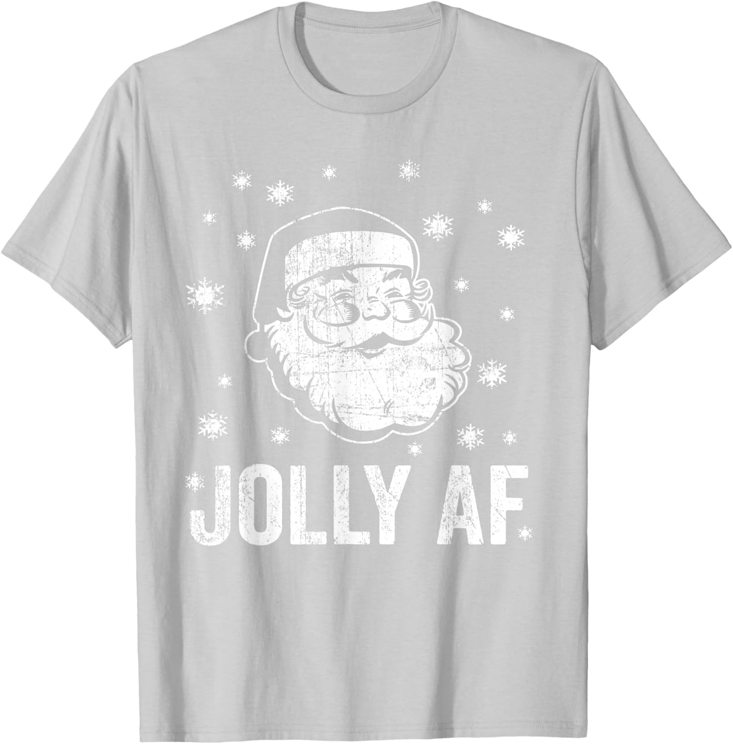 Classic Santa Jolly AF T-Shirt - T-Shirt | Ash