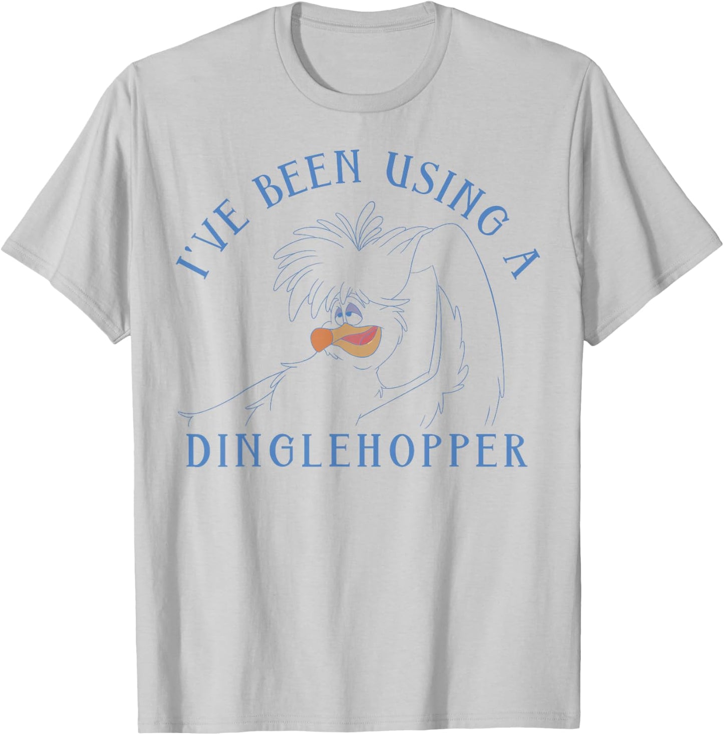 Disney The Little Mermaid Scuttle Using A Dinglehopper T-Shirt - T-Shirt | Ash
