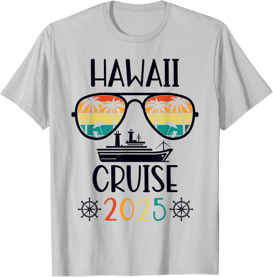 Hawaii Cruise 2025 Vacation Trip Matching Family Group T-Shirt - T-Shirt | Ash