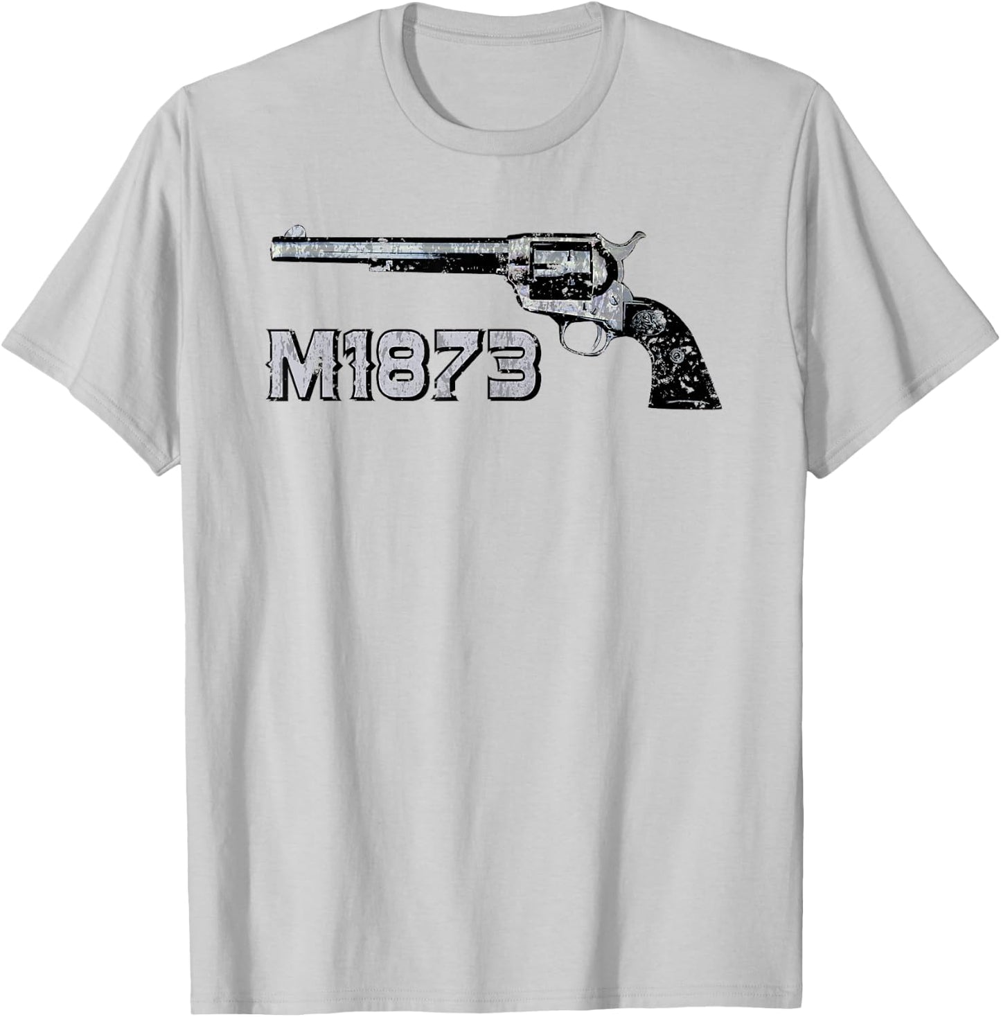 Revolver SAA M1873 Single Action Army T-Shirt - T-Shirt | Ash