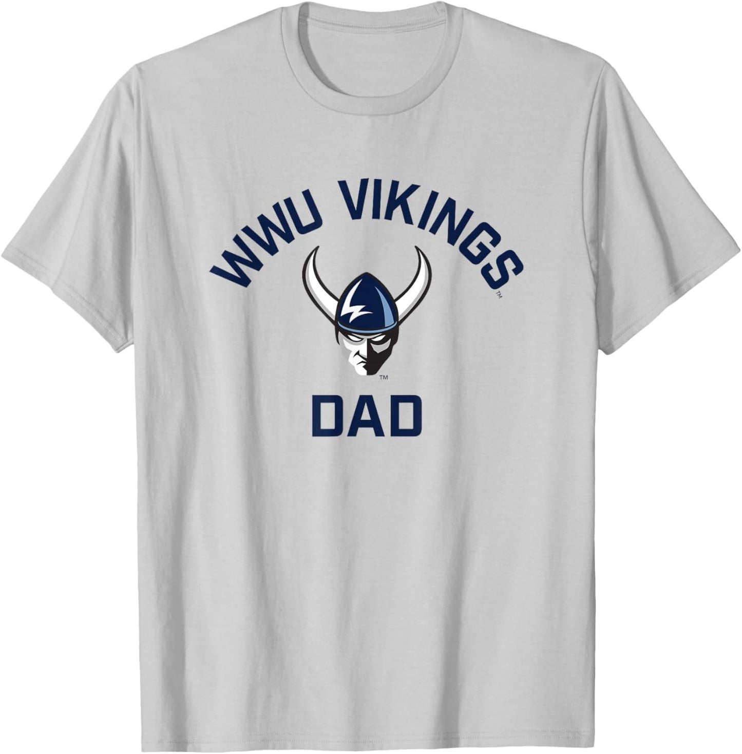 Western Washington University Vikings Arched Dad T-Shirt - T-Shirt | Ash