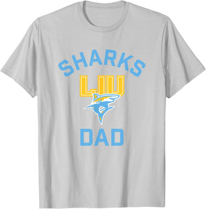 Long Island University LIU Blackbirds Arched Dad T-Shirt - T-Shirt | Ash