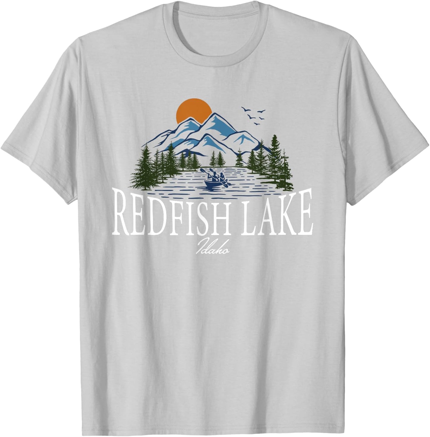 Redfish Lake Idaho T-Shirt - T-Shirt | Ash