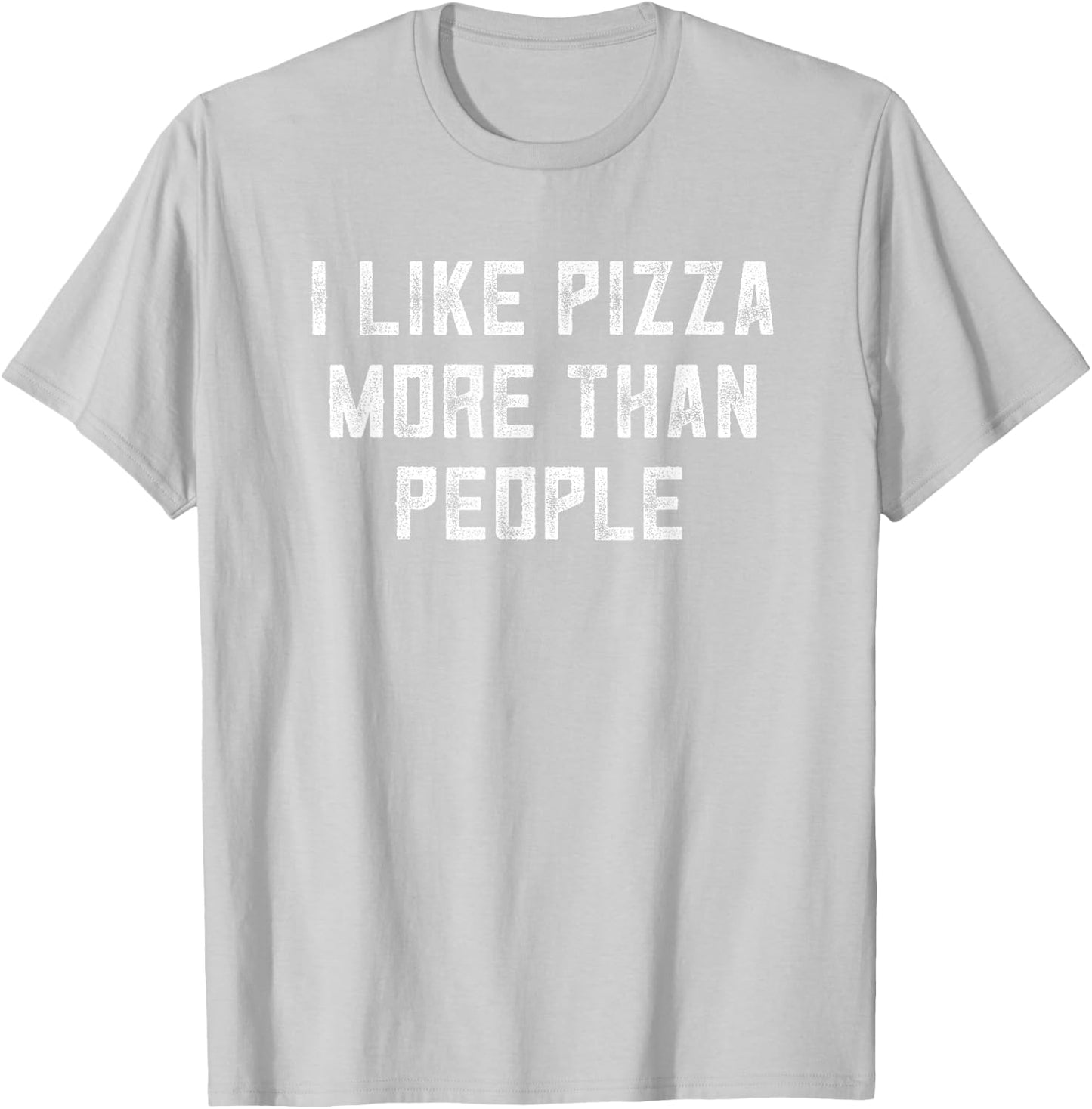 Pizza Gifts For Pizza Lovers Pizza Theme Women I Like Pizza More Than People Red X-Small T-Shirt - T-Shirt | Ash