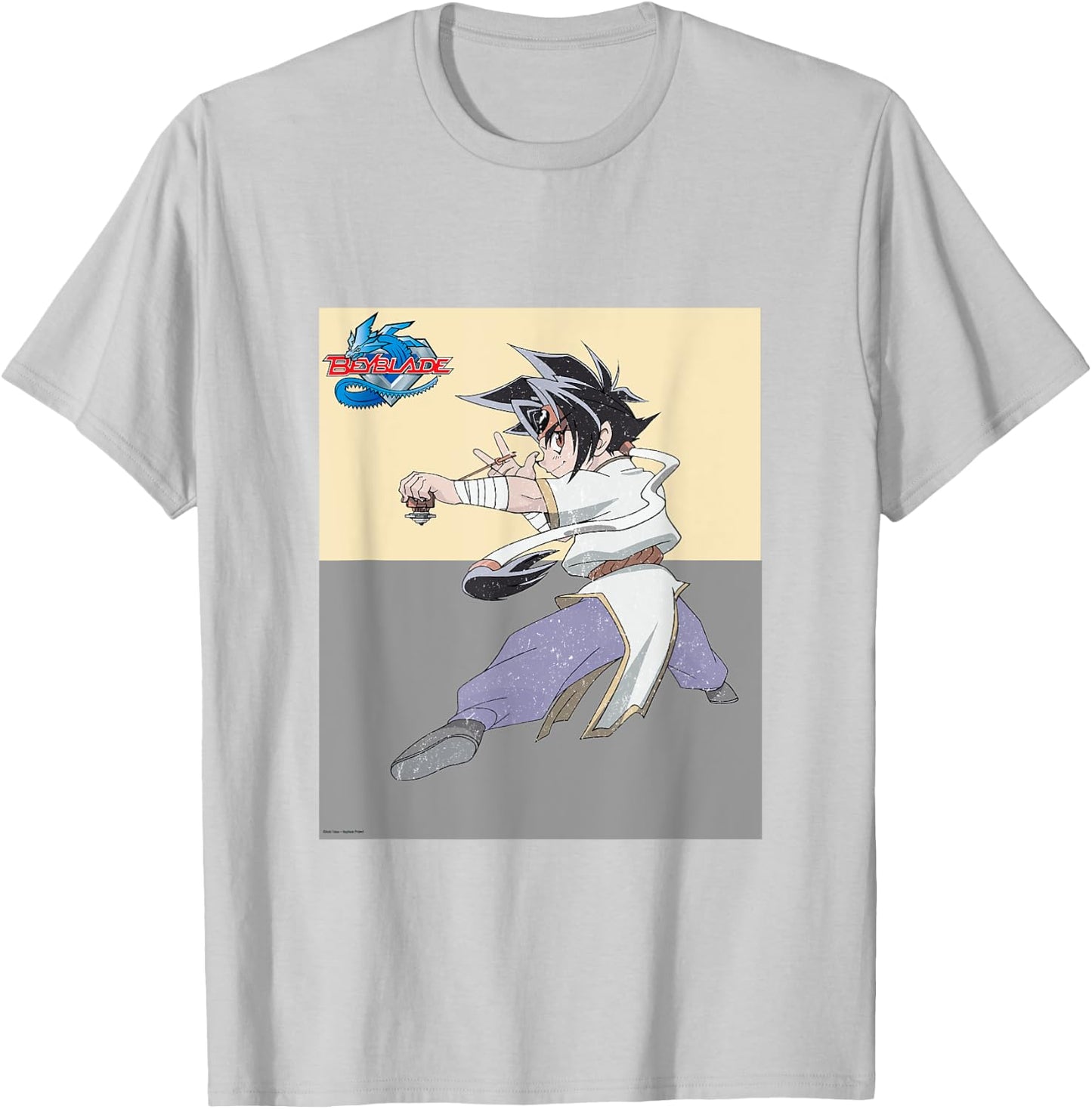 Beyblade Ray Vintage T-Shirt - T-Shirt | Ash