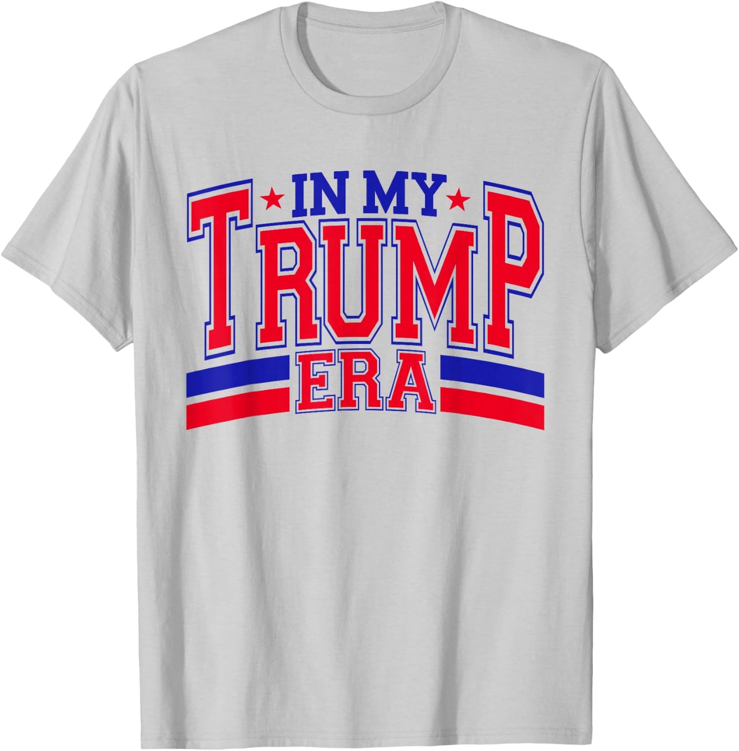 In My Trump Era Retro Groovy Trump 2024 4th July Patriotic T-Shirt - T-Shirt | Ash