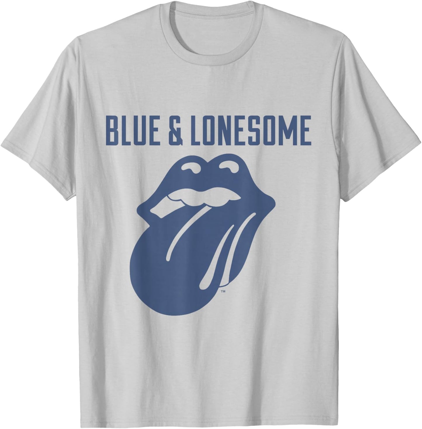Rolling Stones 72 Logo Blue & Lonesome Vintage White T-Shirt - T-Shirt | Ash