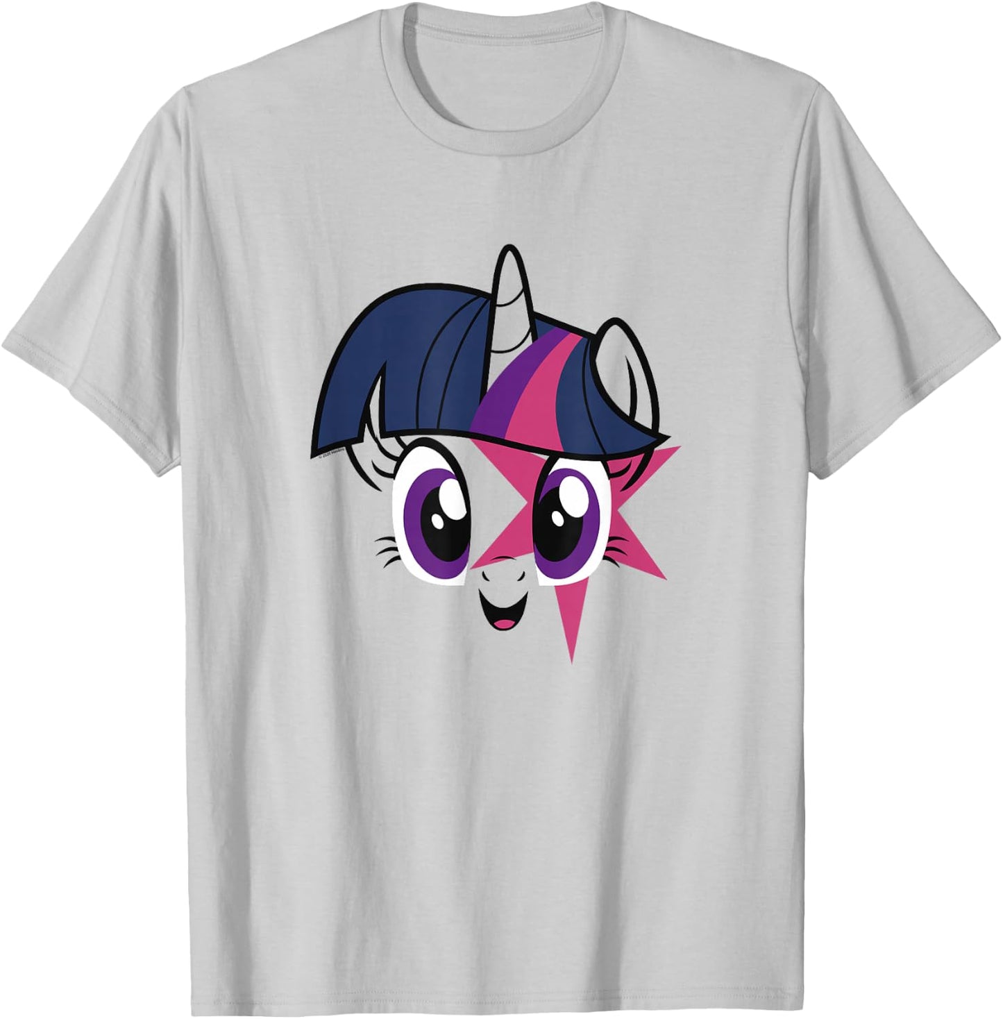 My Little Pony Twilight Sparkle Smiling Face T-Shirt - T-Shirt | Ash
