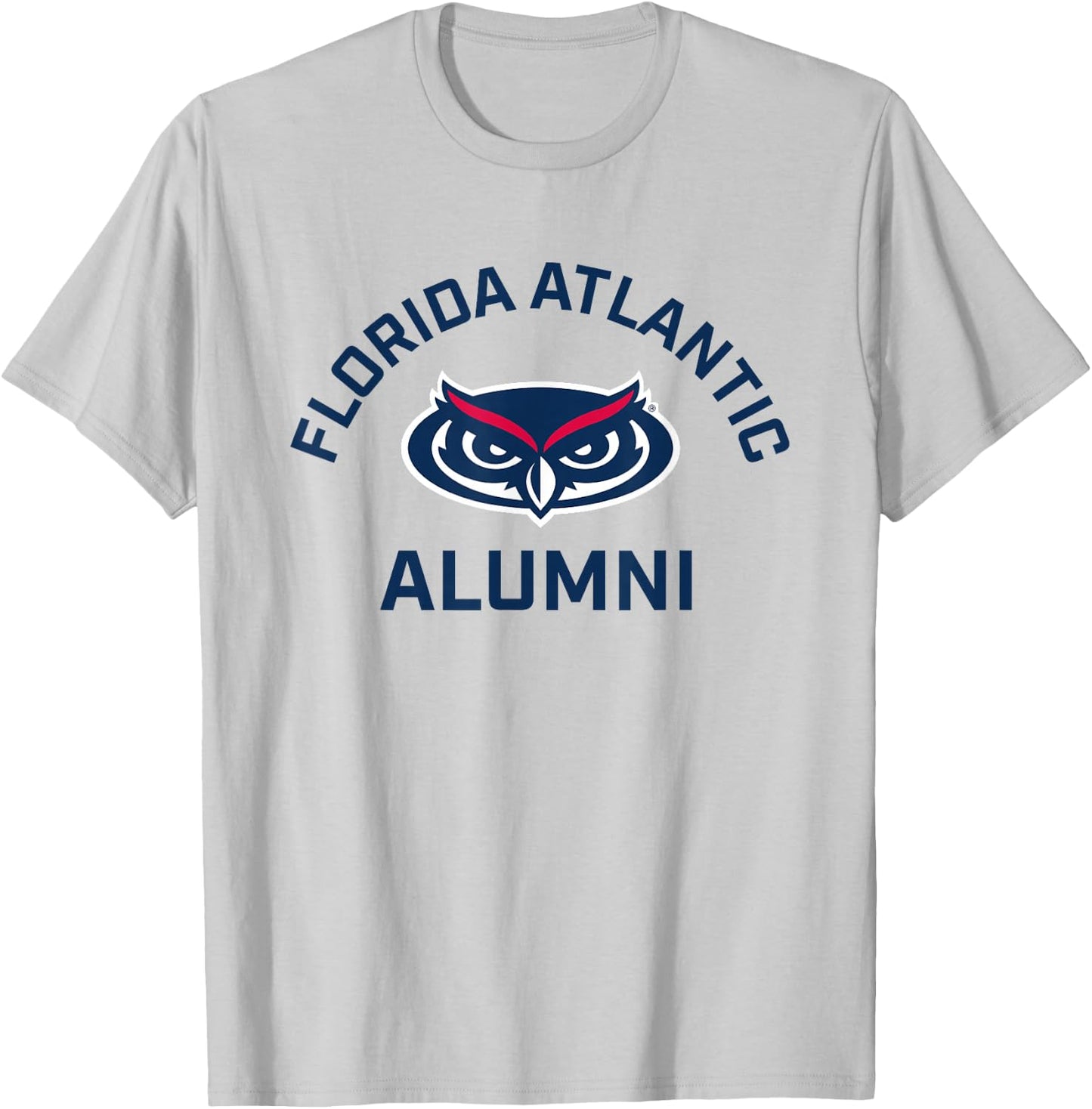 Florida Atlantic University FAU Owls Arched Alumni T-Shirt - T-Shirt | Ash