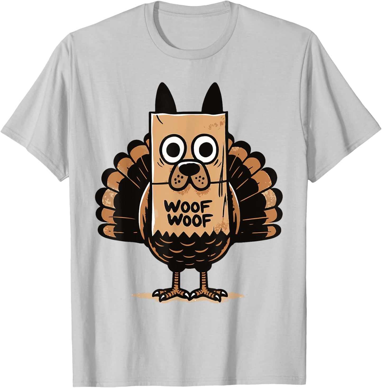 Thanksgiving Turkey Disguised as a Dog Women Girls Kids T-Shirt - T-Shirt | Ash