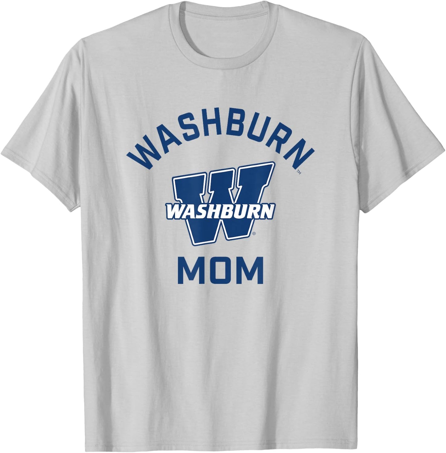 Washburn University Ichabods Arched Mom T-Shirt - T-Shirt | Ash