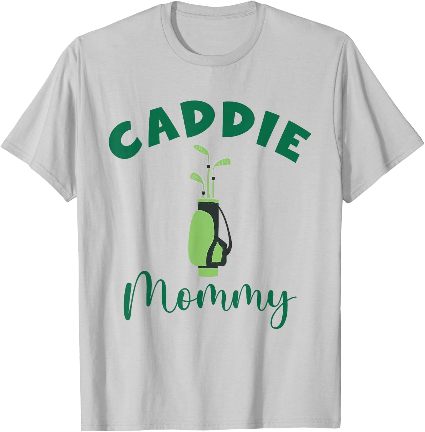 Caddie Mommy Matching Hole in One Birthday Golfer T-Shirt - T-Shirt | Ash