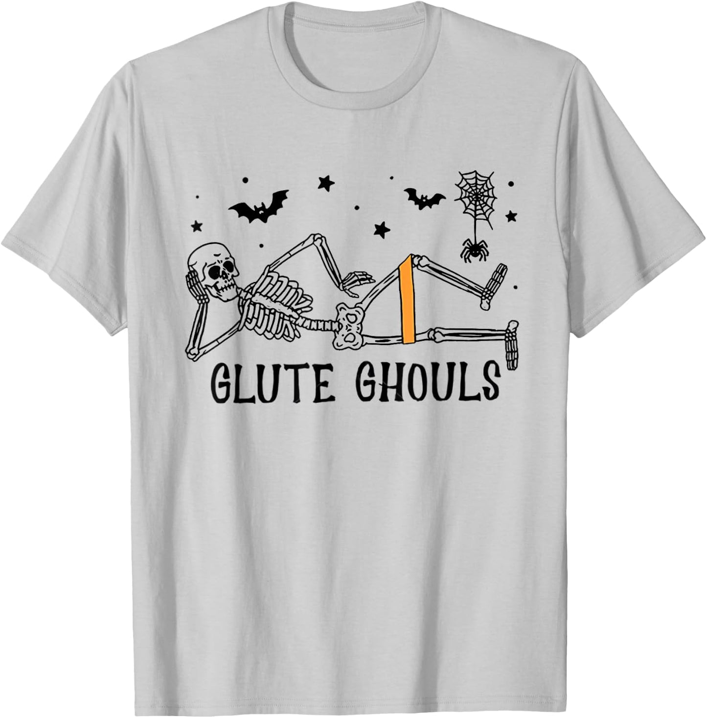 Glute Ghouls Fall Physical Therapy Halloween Spooky Season T-Shirt - T-Shirt | Ash