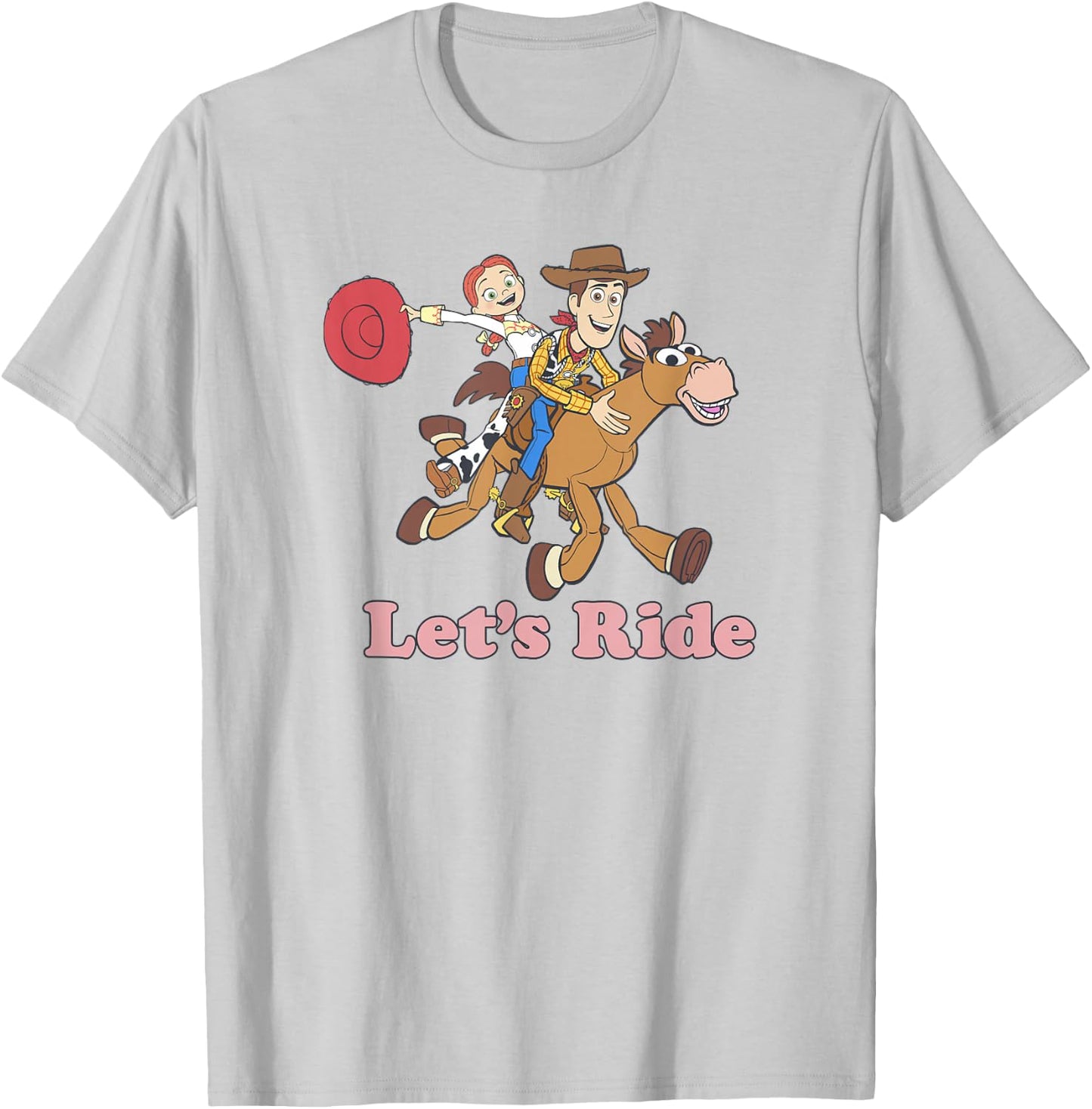 Disney Pixar Toy Story Woody & Jesse Let's Ride T-Shirt - T-Shirt | Ash
