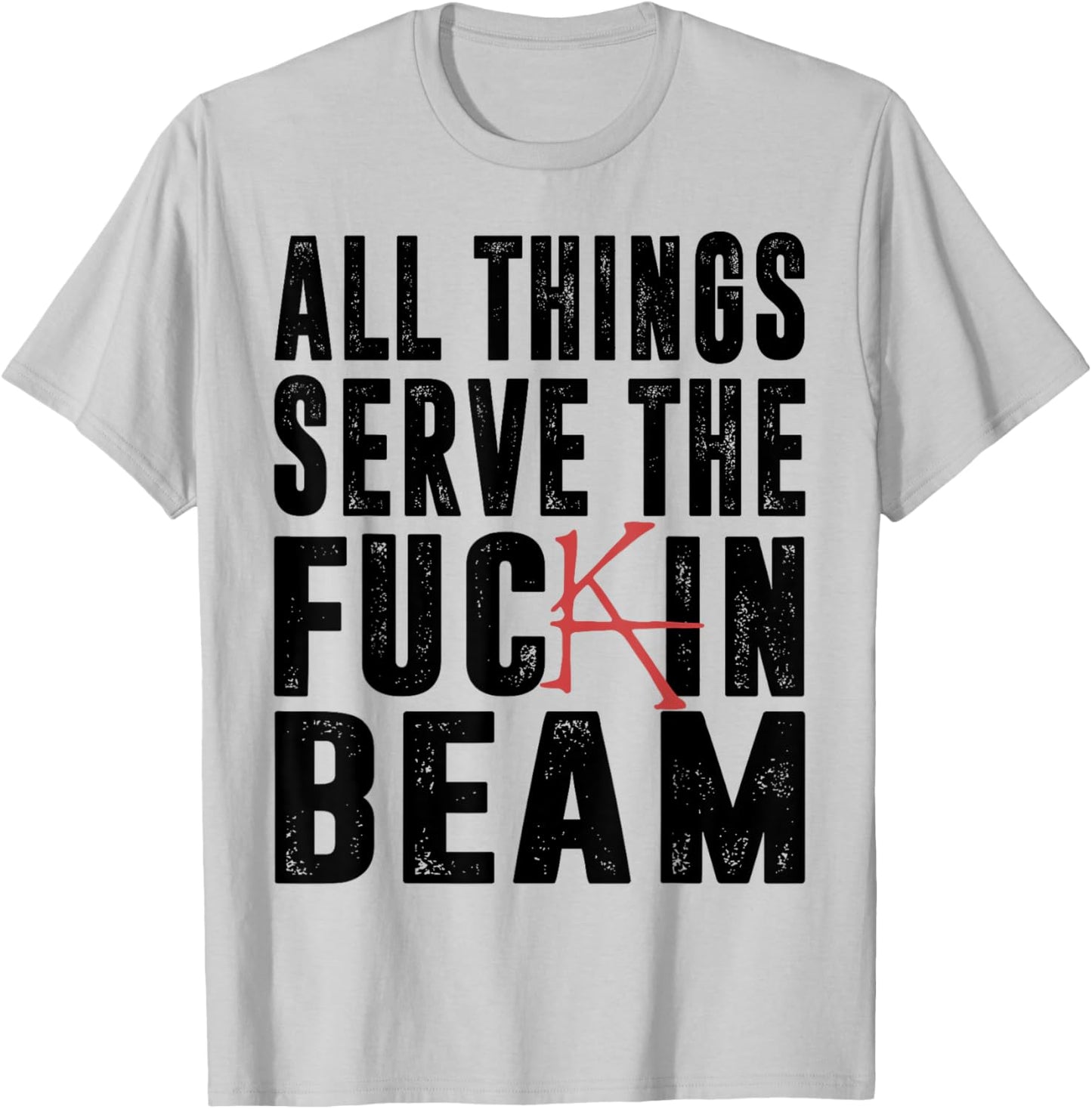 All Things Serve The Fuckin Beam T-Shirt - T-Shirt | Ash