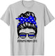 Deputy Mom Life Messy Bun Hair Funny Deputy Mom T-Shirt - T-Shirt | Ash