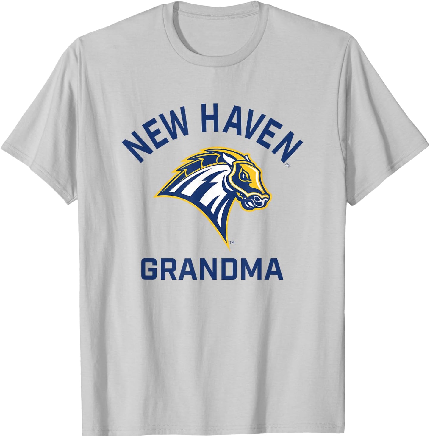 University of New Haven UNH Chargers Arched Grandma T-Shirt - T-Shirt | Ash