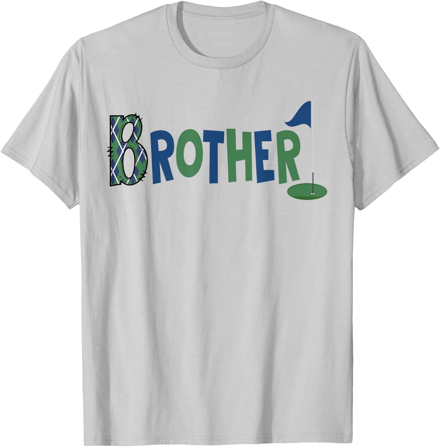Brother of The Birthday Boy Hole in One Golf Sport Matching T-Shirt - T-Shirt | Ash