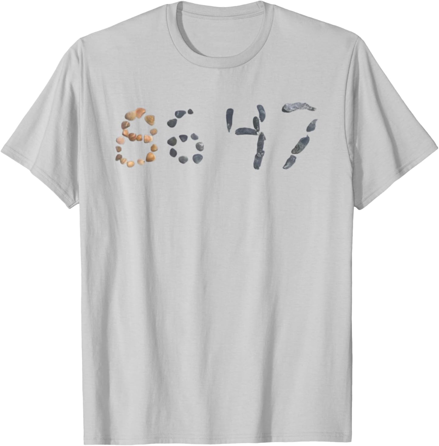 86 47 8647 Seashells Sea Shells Summer Beach T-Shirt - T-Shirt | Ash