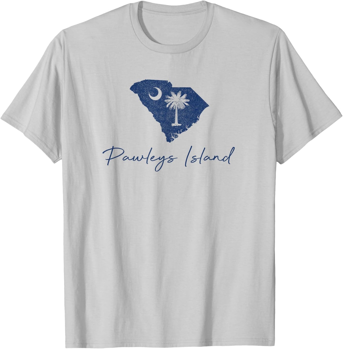 Vintage Pawleys Island South Carolina Retro Preppy Throwback T-Shirt - T-Shirt | Ash