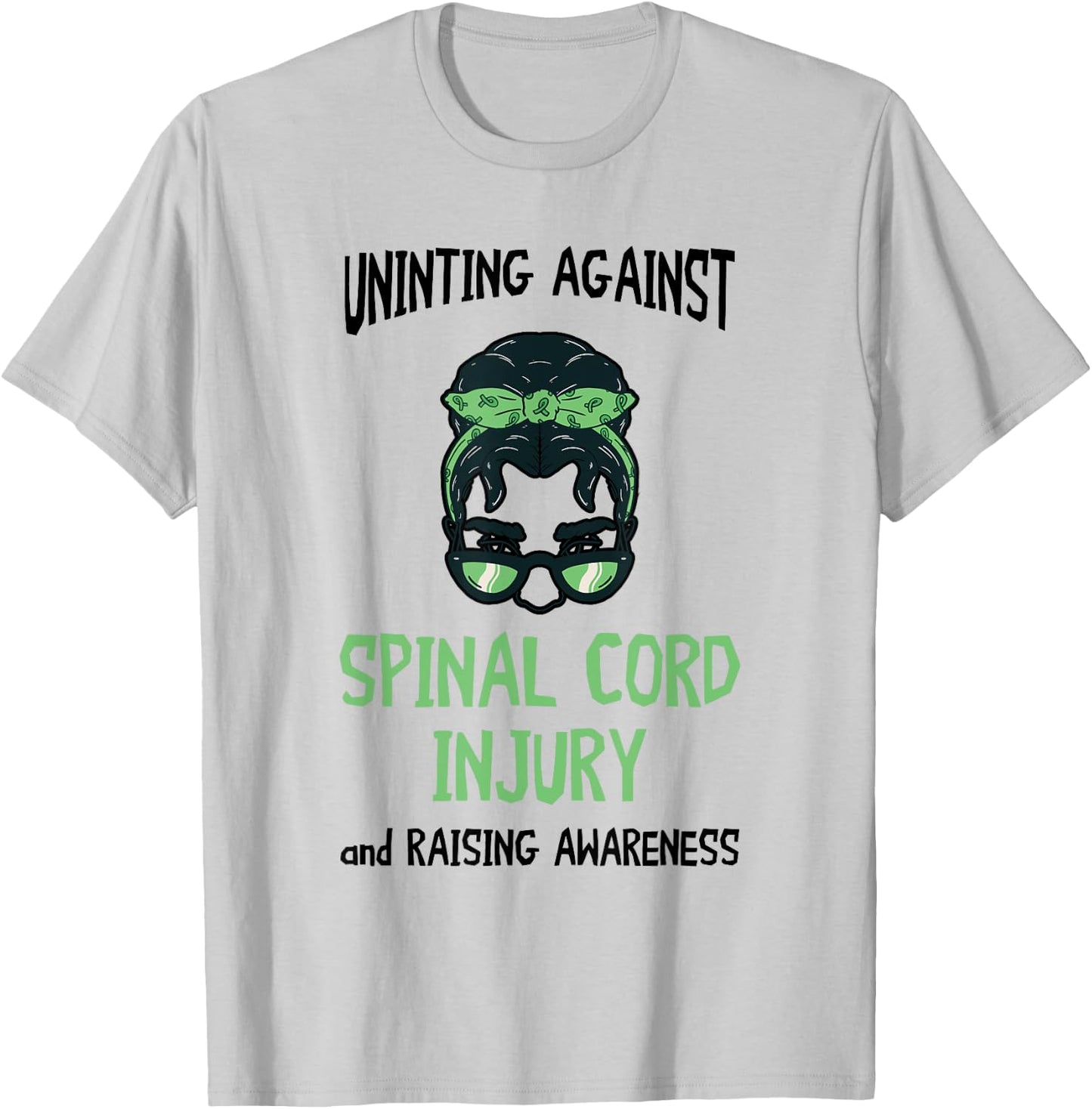 Uniting Spinal Cord Injury Spinal Cord Injury Awareness T-Shirt - T-Shirt | Ash