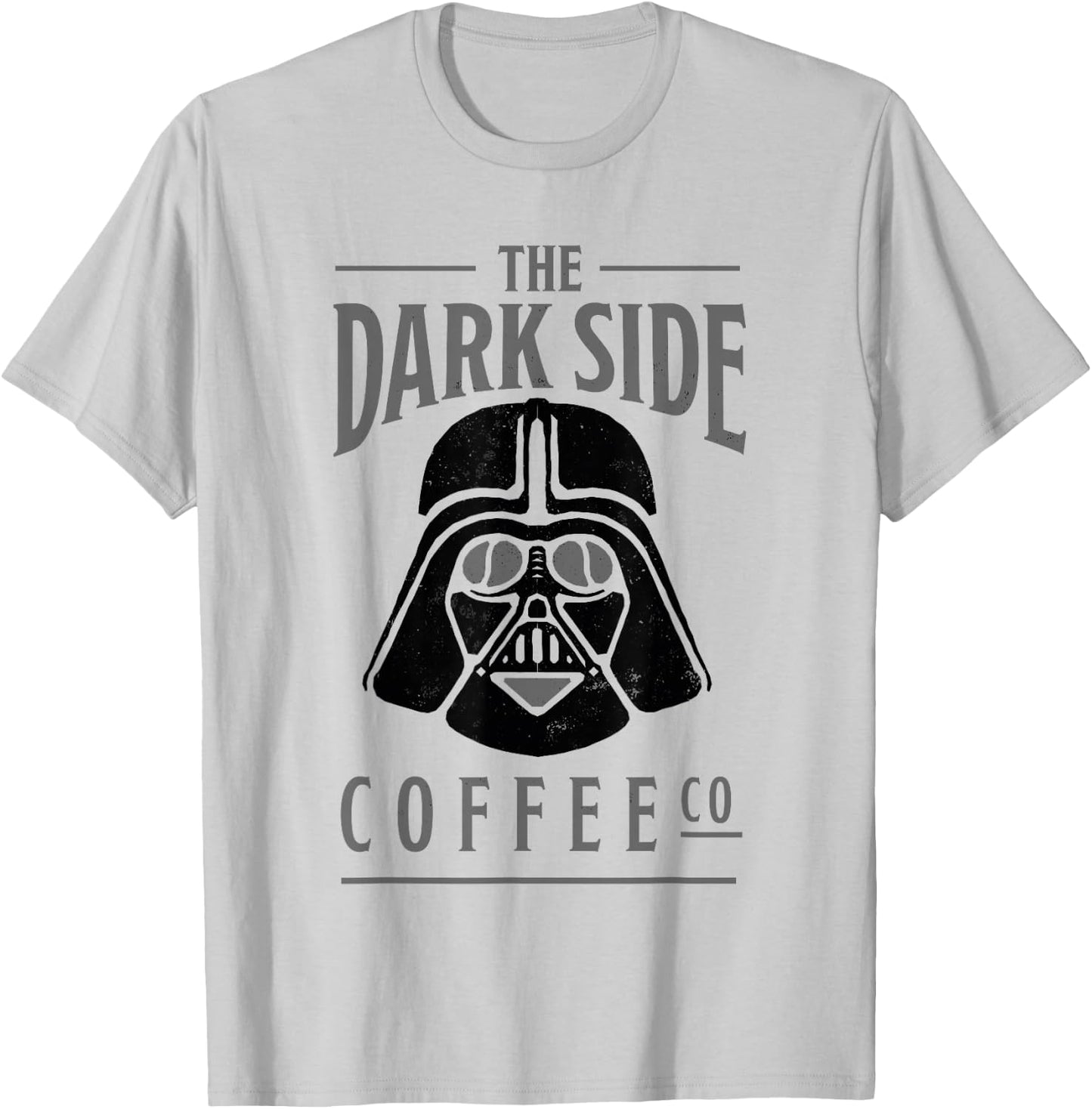 Star Wars Classic The Dark Side Coffee Co. Darth Vader Retro T-Shirt - T-Shirt | Ash