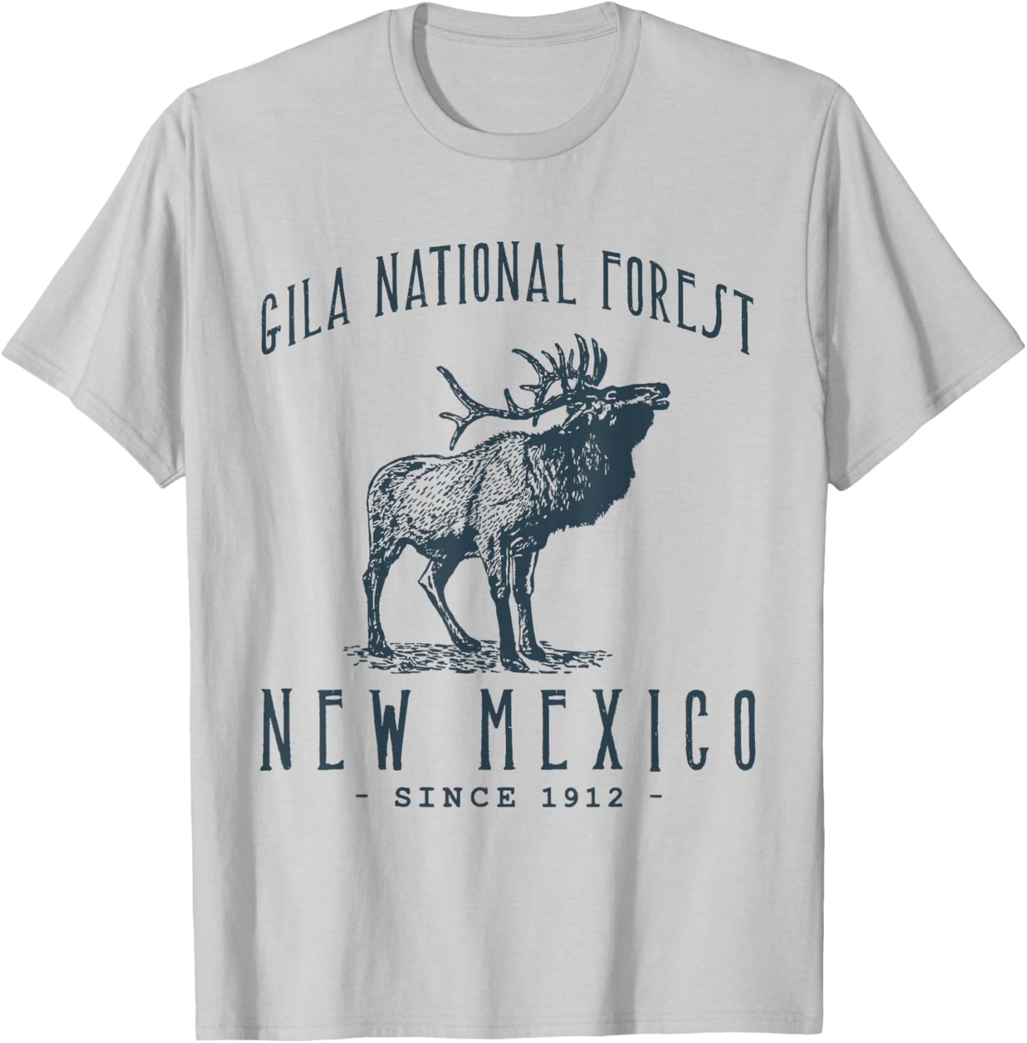 Gila National Forest Elk Hunting in New Mexico T-Shirt - T-Shirt | Ash