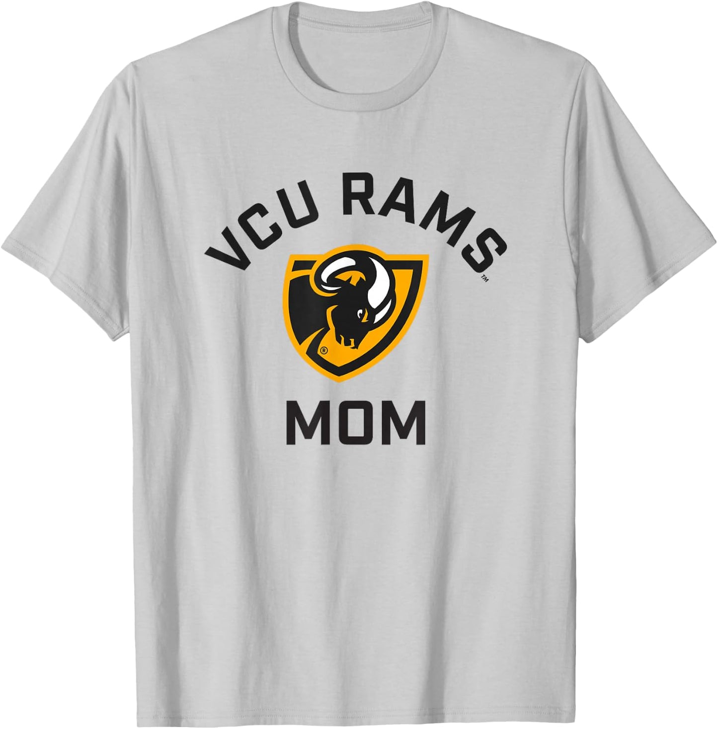 Virginia Commonwealth University VCU Rams Arched Mom T-Shirt - T-Shirt | Ash