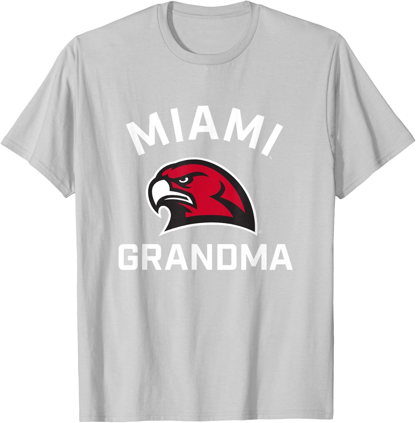 Miami University Ohio Redhawks Arched Grandma T-Shirt - T-Shirt | Ash