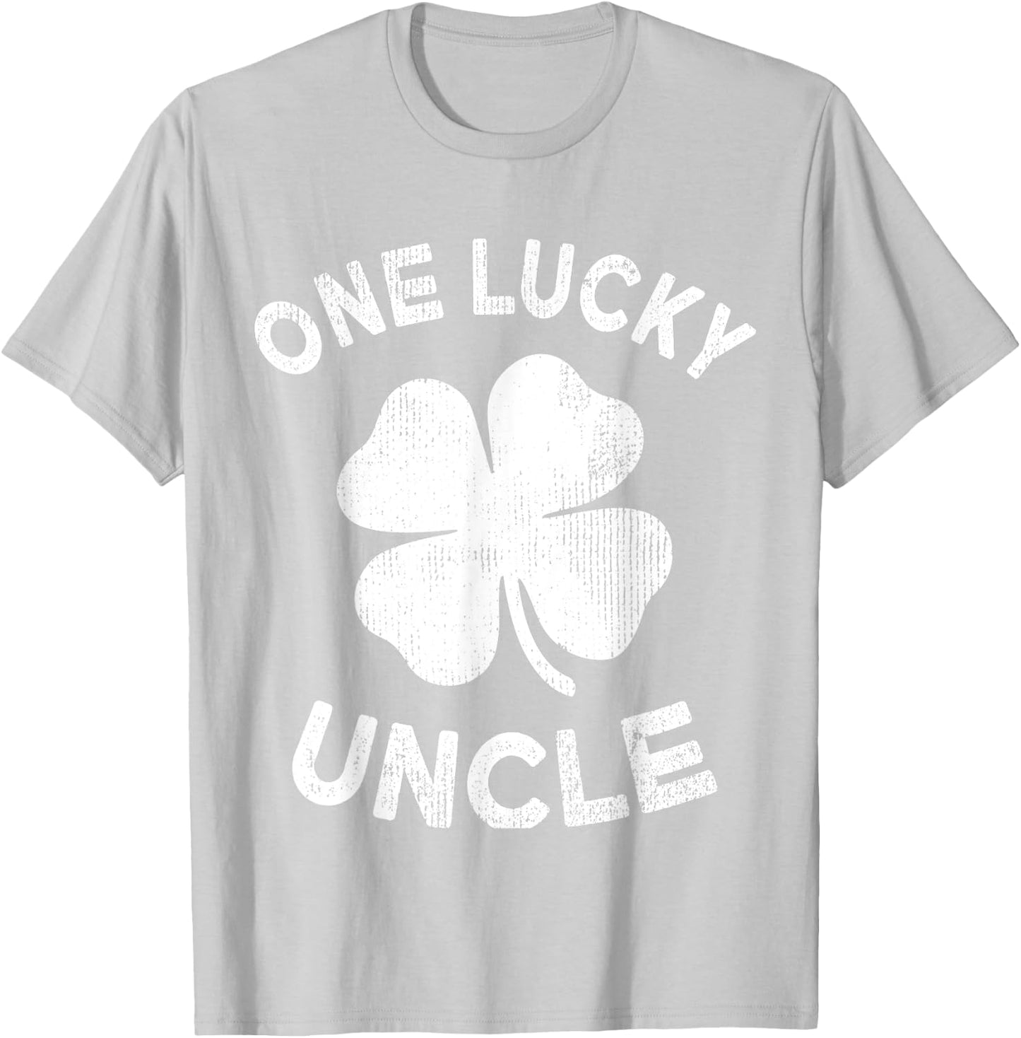 One Lucky Uncle St Patricks Day Green Shamrock Leaf T-Shirt - T-Shirt | Ash