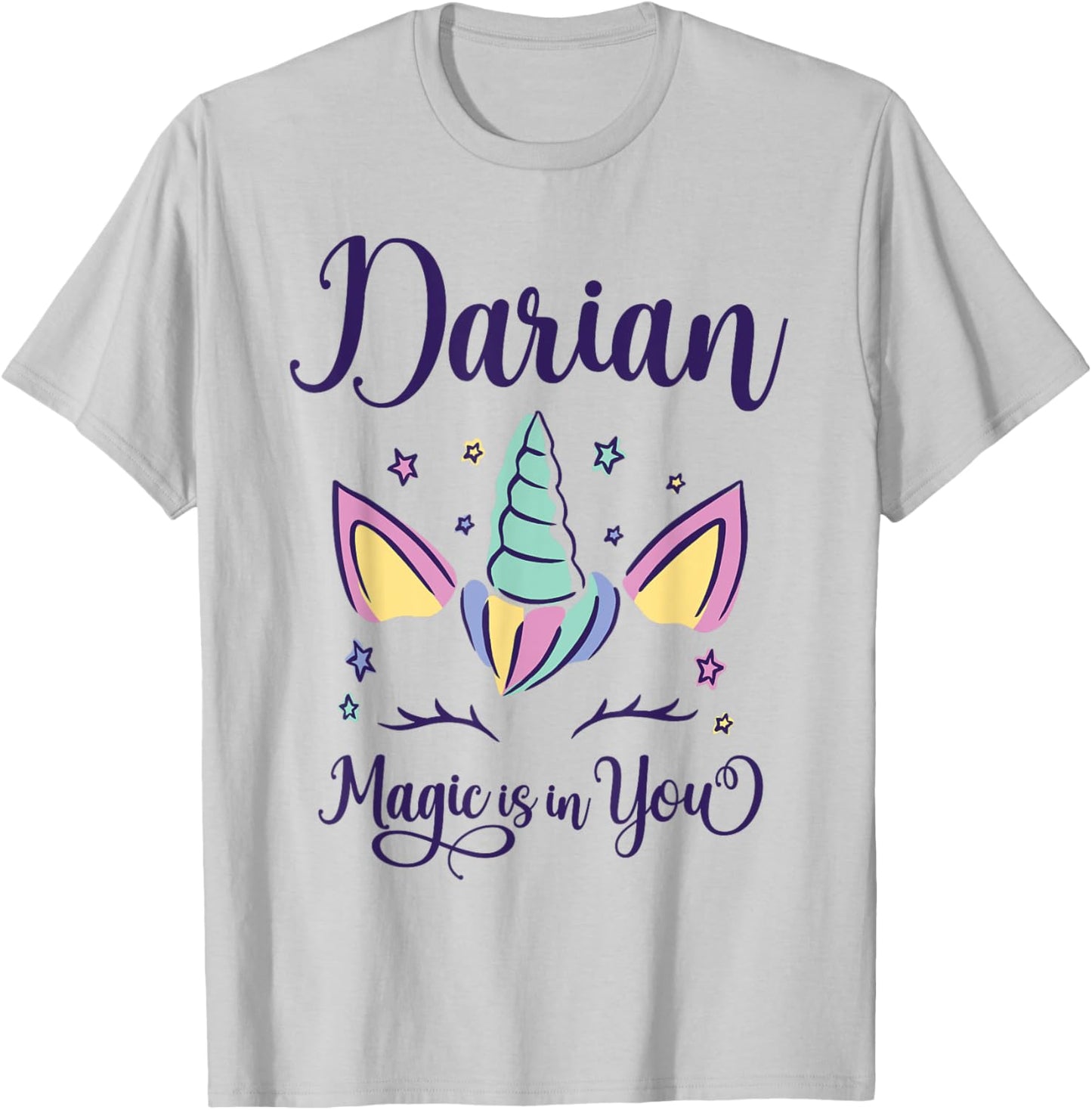 First Name Darian Personalized I Love Darian T-Shirt - T-Shirt | Ash