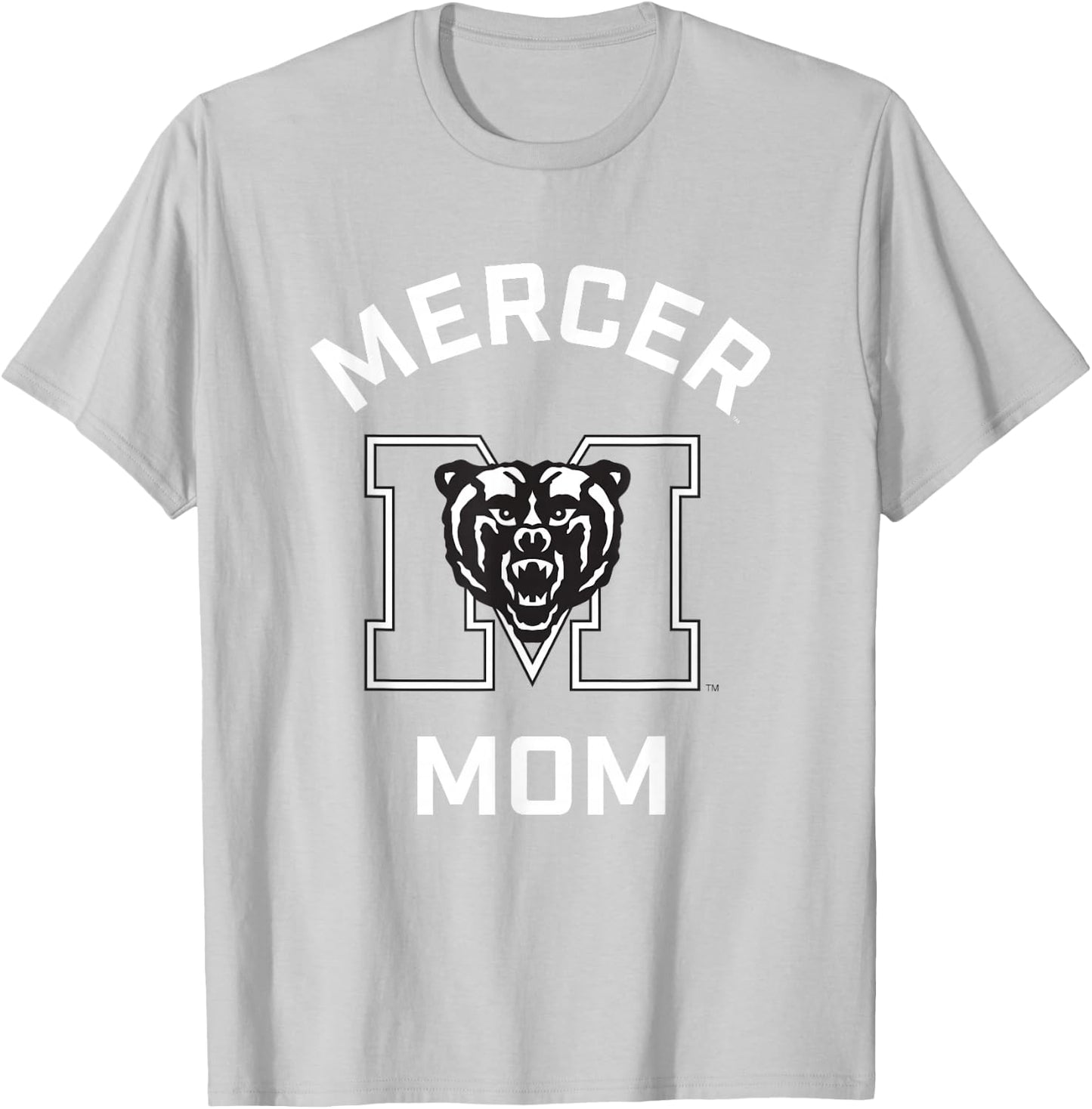 Mercer University Bears Arched Mom T-Shirt - T-Shirt | Ash