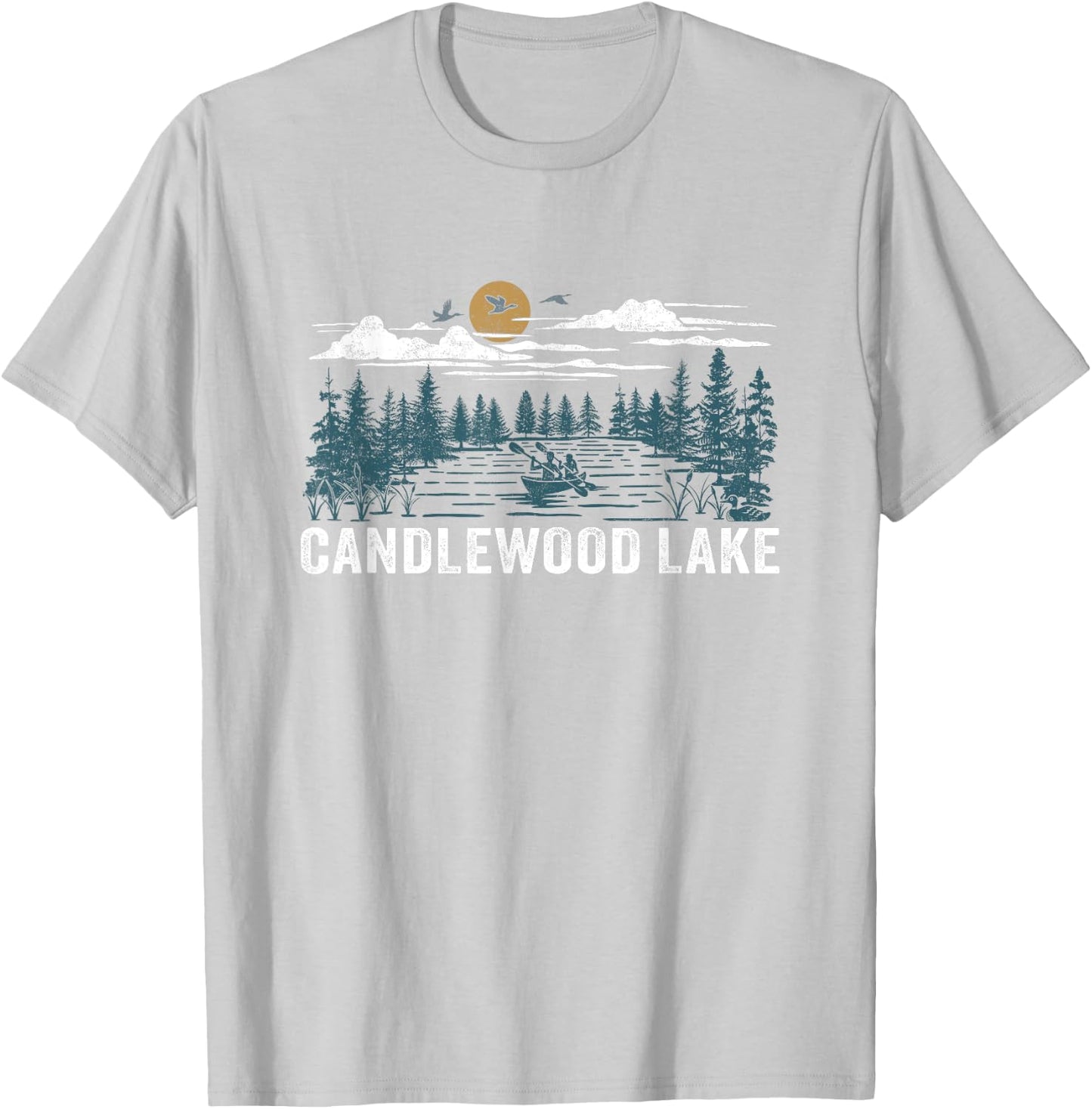 Candlewood Lake Connecticut T-Shirt - T-Shirt | Ash