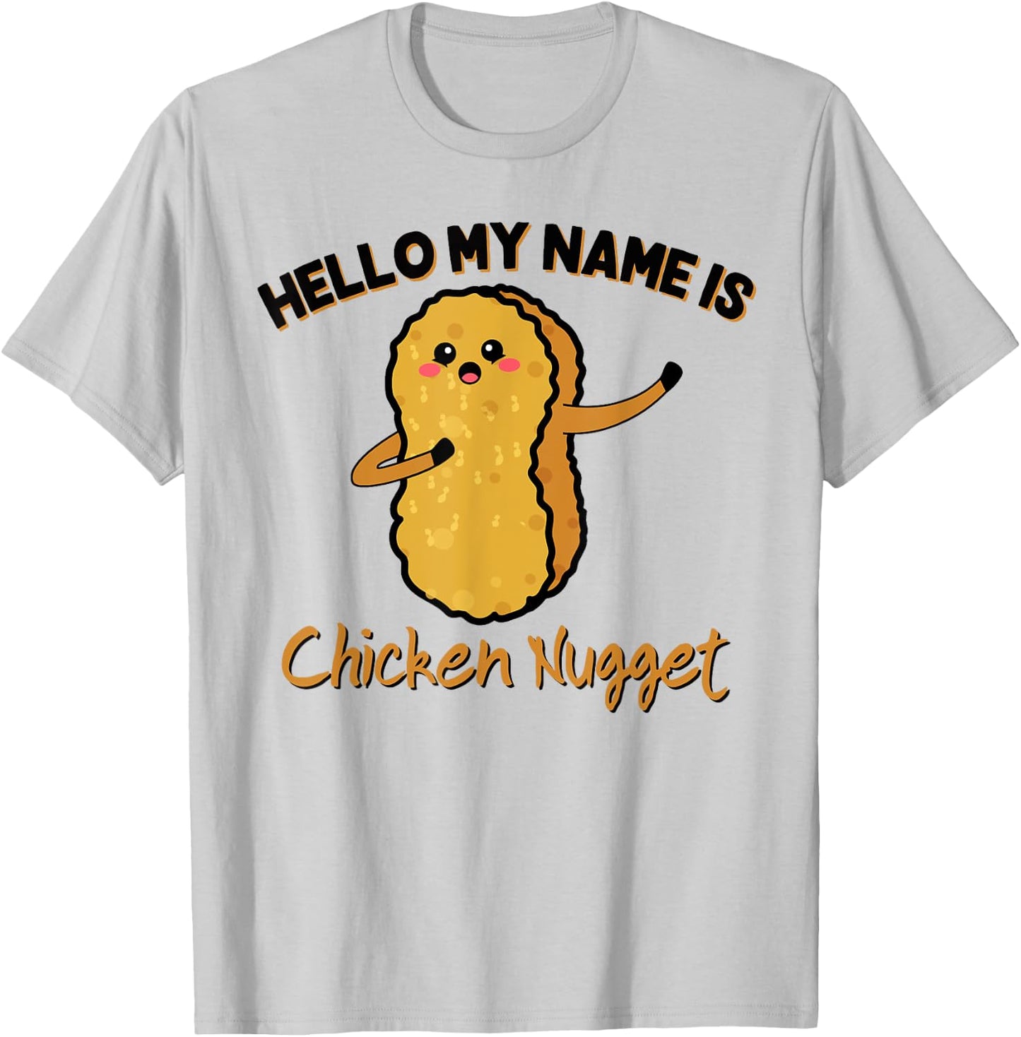 Hello my name is Chicken Nugget Costume kids Chicken T-Shirt - T-Shirt | Ash