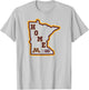 Minnesota Golden Gophers Big 10 Home State Logo T-Shirt - T-Shirt | Ash
