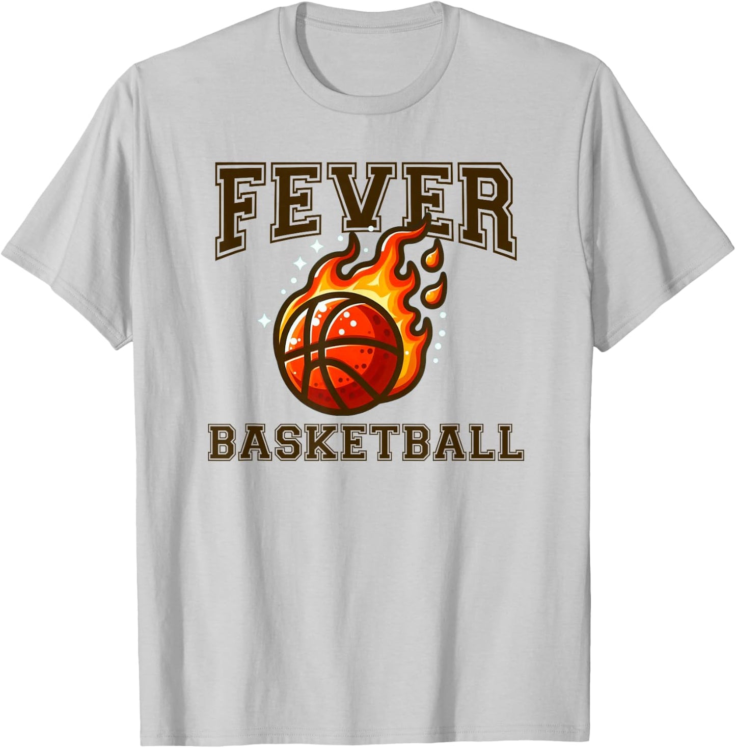 Basketball Fever Vintage Basketball T-Shirt - T-Shirt | Ash