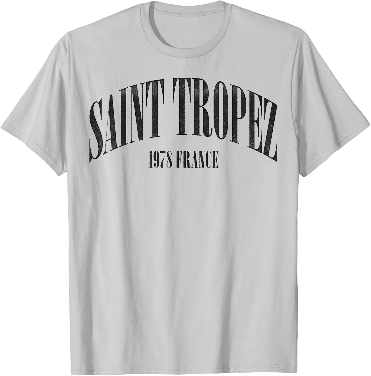 Saint Tropez France 1978 Vintage Retro Travel T-Shirt - T-Shirt | Ash
