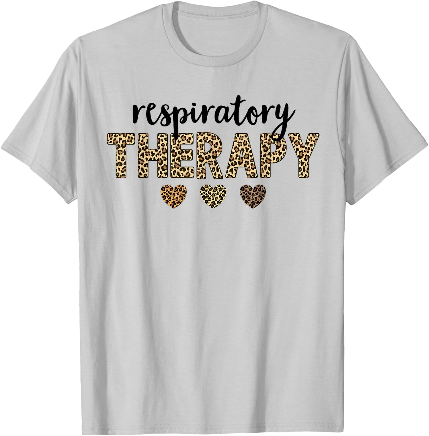 respiratory Therapy Leopard Women respiratory Therapy Squad T-Shirt - T-Shirt | Ash