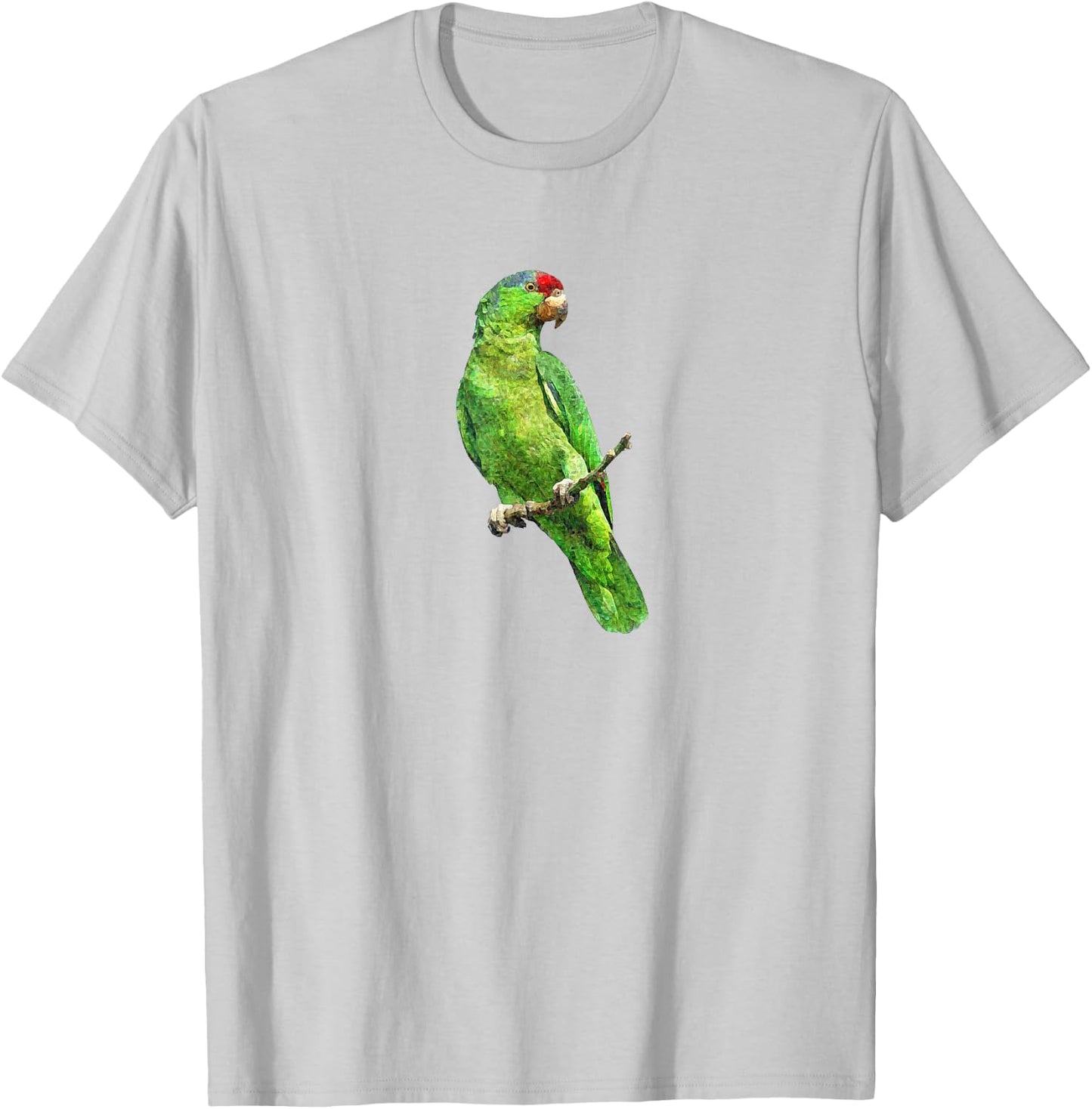 Green Amazon Parrot Bird T Shirt T-Shirt - T-Shirt | Ash