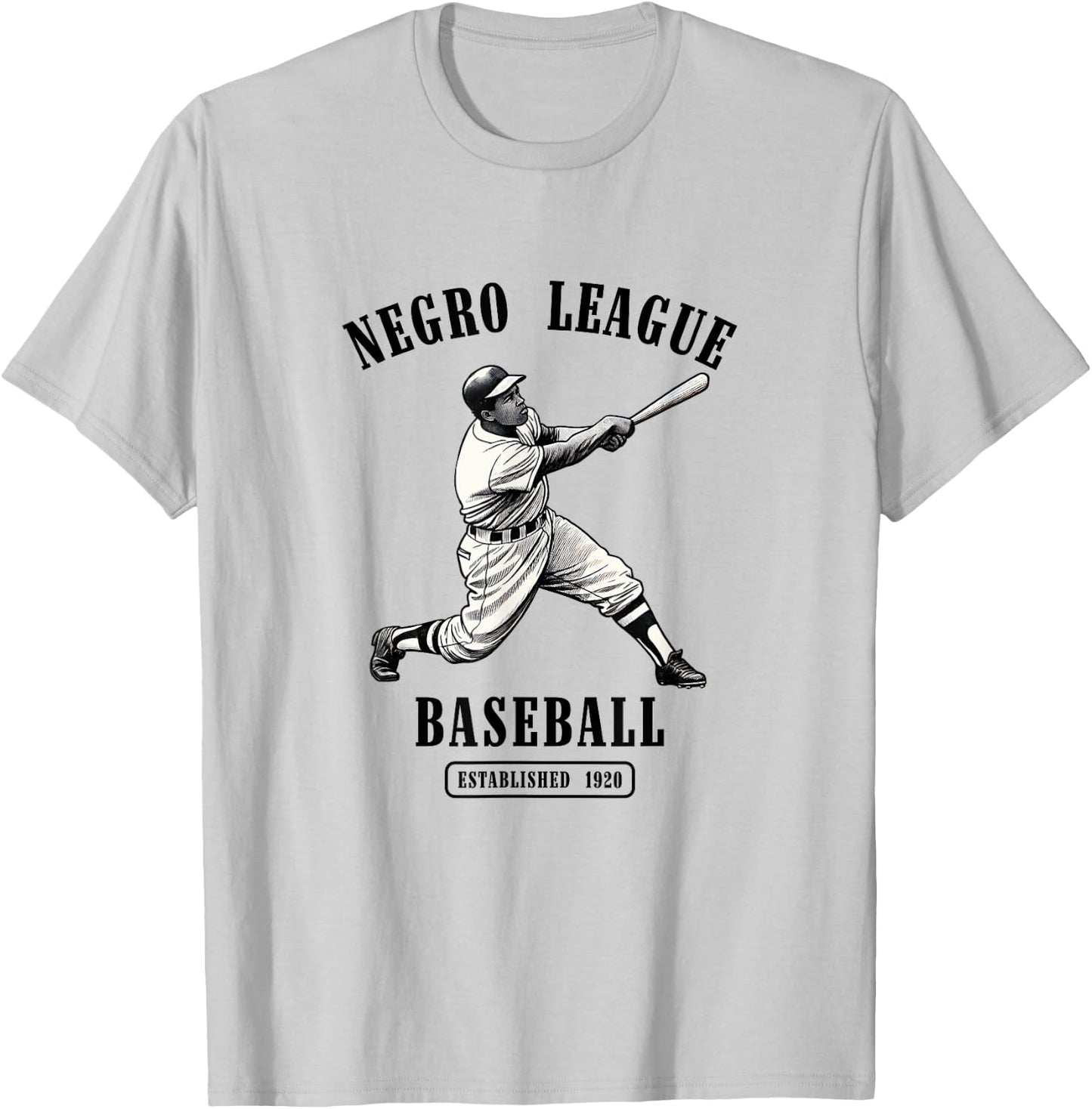 Vintage Negro League Baseball Black History Month Juneteenth T-Shirt - T-Shirt | Ash