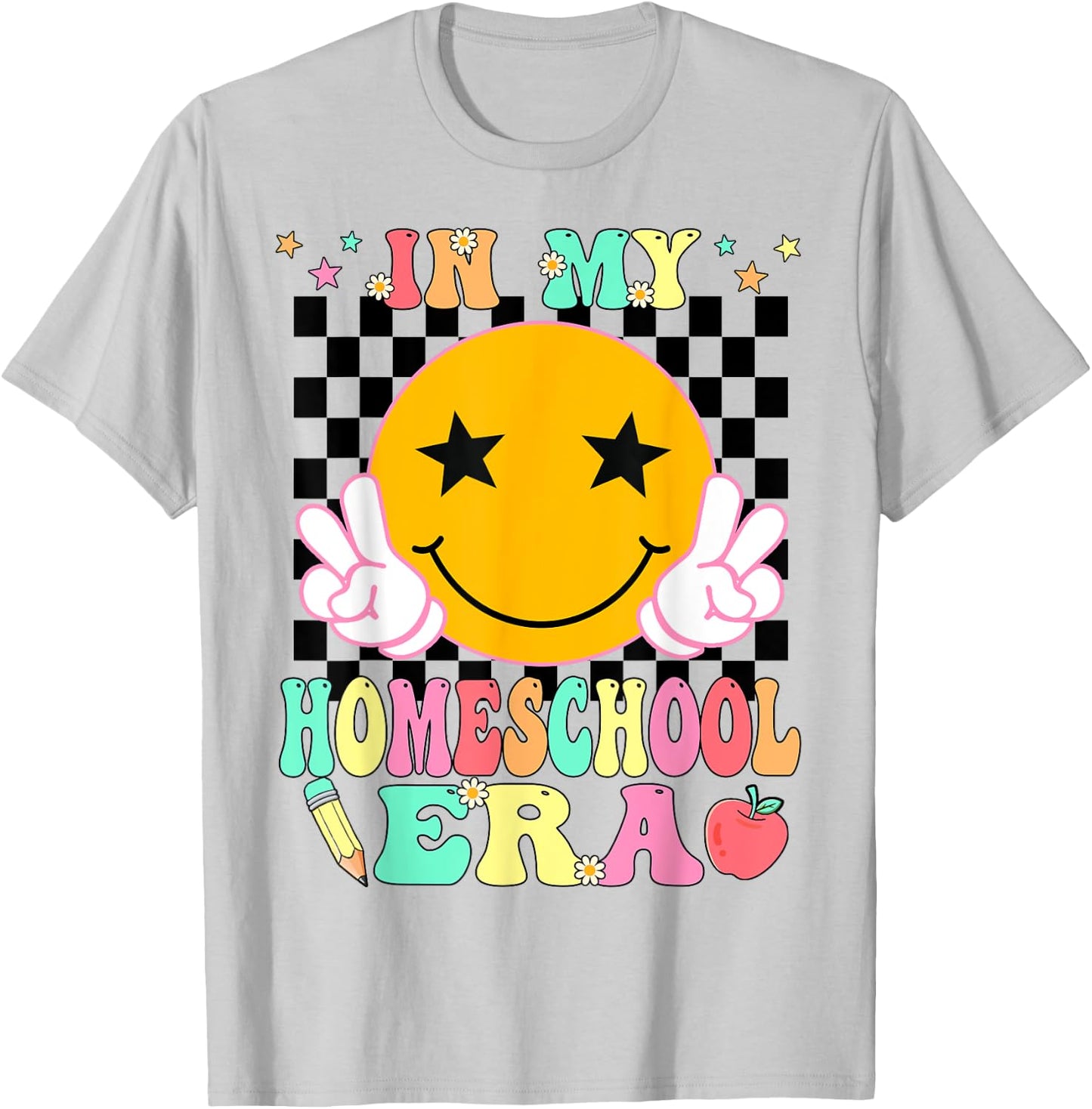 In My Homeschool Era Teacher Back to School Student Kids T-Shirt - T-Shirt | Ash