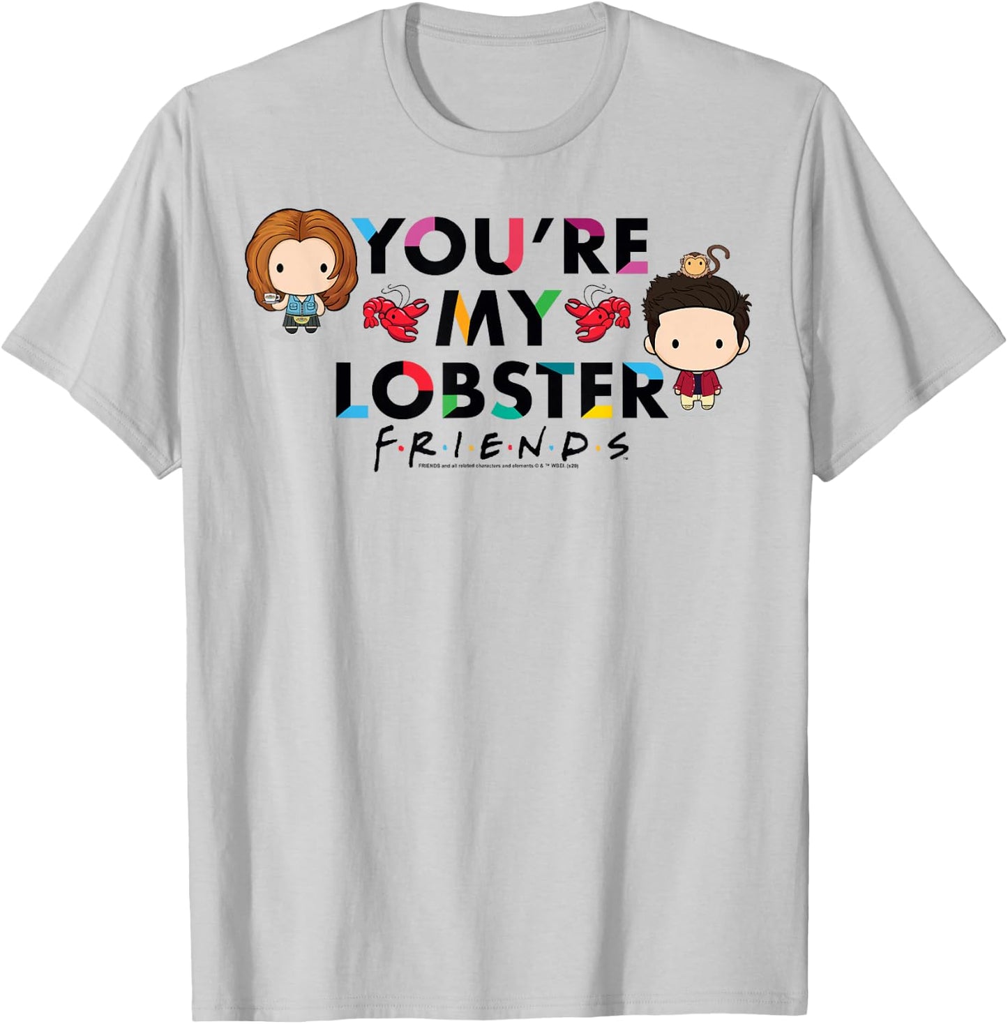 Friends Chibi You're My Lobster T-Shirt - T-Shirt | Ash