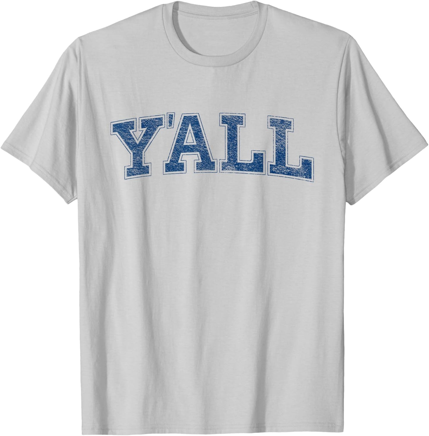 Y'all Yall Varsity University Collegiate Style T-Shirt - T-Shirt | Ash