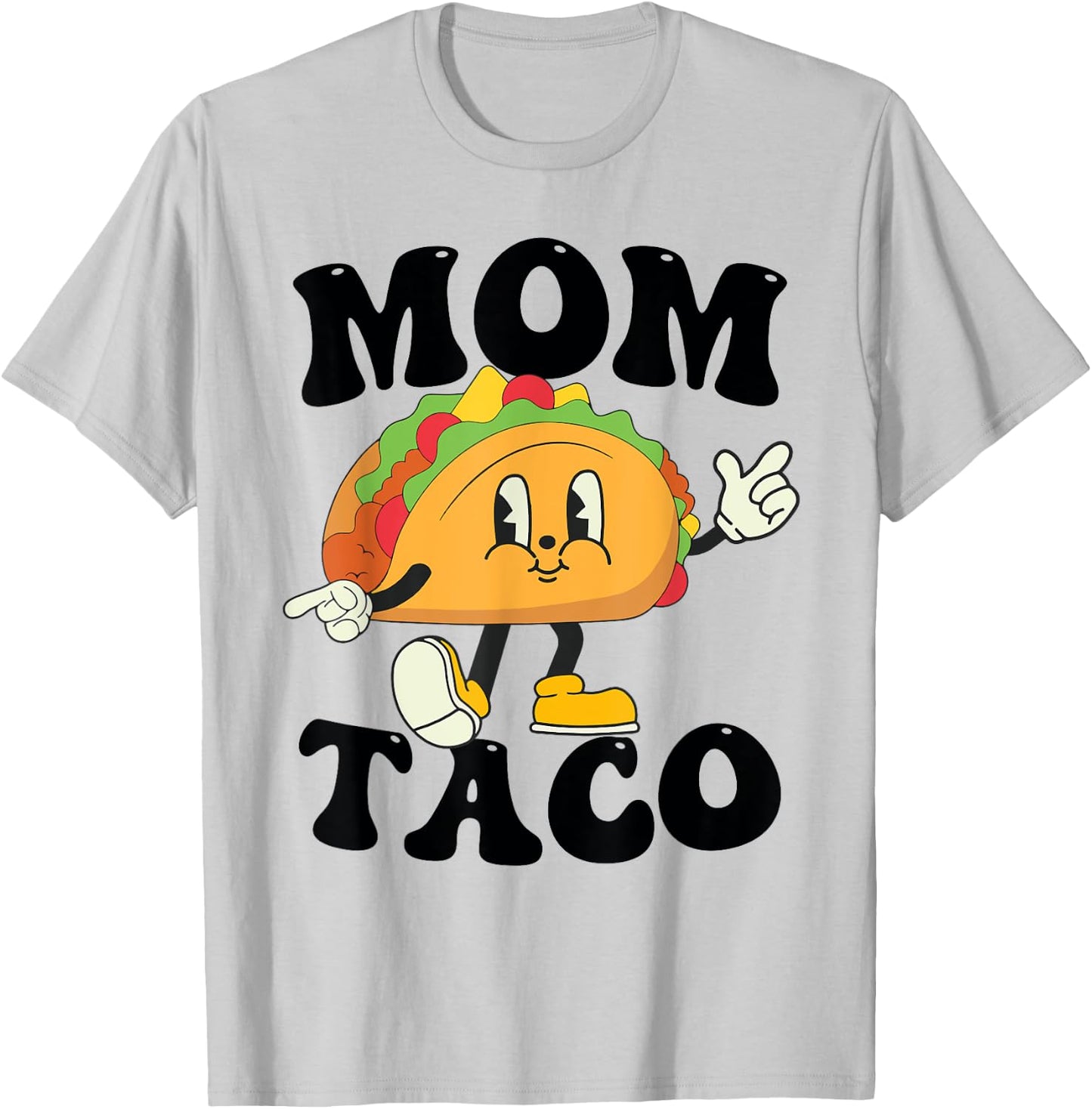 Mom of the Birthday Boy Girl Taco Mexican Birthday Family T-Shirt - T-Shirt | Ash