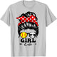 Girl Life Messy Bun Hair Funny Wrestling Softball Player T-Shirt - T-Shirt | Ash