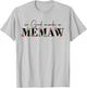 So God Made A Memaw Flower Grandma Happy Mothers Day T-Shirt - T-Shirt | Ash