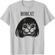 Funny cat bob hairstyle bobcat humorous cats cat lover kitty T-Shirt - T-Shirt | Ash