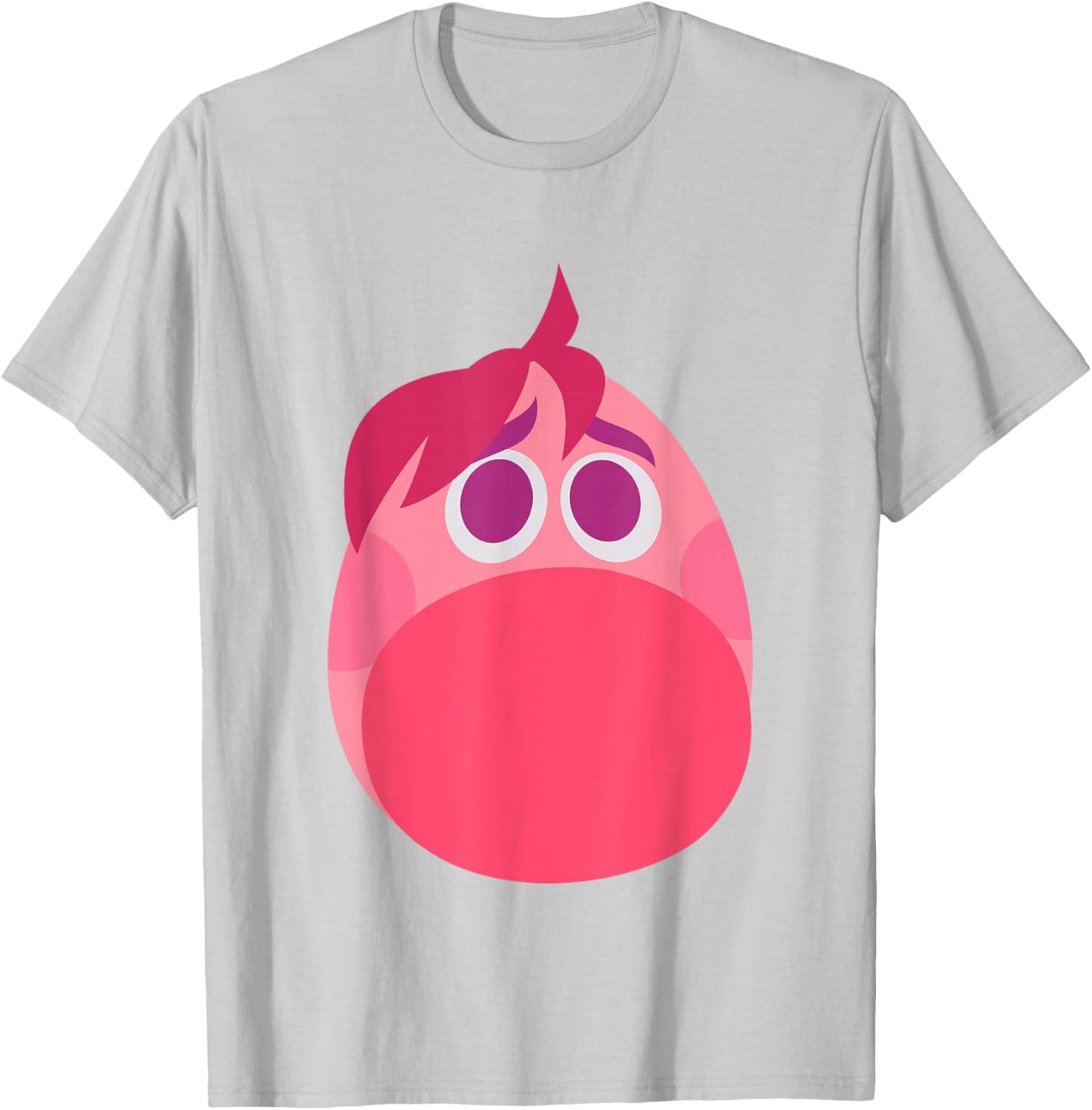 Disney Pixar Inside Out 2 Embarrassment Big Head Logo T-Shirt - T-Shirt | Ash
