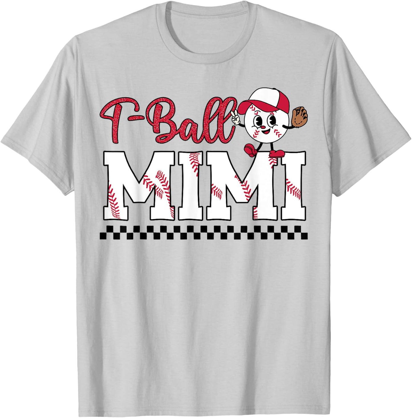 Ball Mimi Leopard Funny Tball Mimi Mother's Day T-Shirt - T-Shirt | Ash