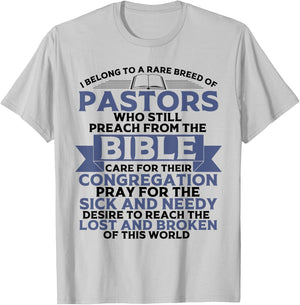 Funny Pastor Appreciation Gift Christian Preacher Men Women T-Shirt - T-Shirt | Ash